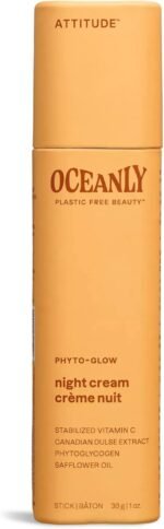 ATTITUDE Oceanly Night Cream Stick, EWG Verified, Plastic-free, Plant and Mineral-Based Ingredients, Vegan Skin Care Products, PHYTO GLOW, Unscented, 30 grams - Image 2