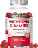 Adult Multivitamin Gummies | 60 Count | 14 Key Nutrients | Natural Strawberry Flavour | Vegan Supplement for Men & Women | Nature's Truth - Image 2