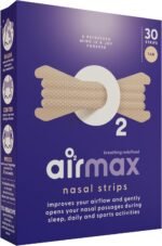 Air Max Nasal Strips - 30 Nose Strips Extra Strength Tan - Works Instantly and Opens Nasal passages & Increase Airflow | Improve Sleep, Reduce snoring, Relieve Nasal Congestion and use During Sports - Image 2
