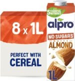 Alpro Almond Drink - No Sugars - Unsweetened Plant-Based Long Life Dairy Free & Lactose Free Milk Alternative - 1L (Pack of 8) - Image 2