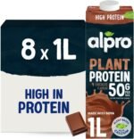 Alpro Chocolate Soya Drink - High Protein - Plant-Based Long Life Dairy Free & Lactose Free Milk Alternative - 1L (Pack of 8) - Image 2