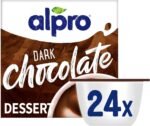 Alpro Dark Chocolate Soya Plant-Based Dessert Alternative - Vegan & Dairy Free - No Added Sugar Pudding & Dessert Multipack - 6 packs of 4 Pots (Total 24 Pots) - Image 2