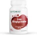 Ambrosial Iron Bisglycinate high Absorption Iron Supplements 28mg- Tiredness and Fatigue High Strength Tablets | for Women and Men- 120 Tablets - Image 2
