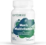 Ambrosial Men's Multivitamin Tablets for Men with Lycopene, Ginseng & Grape Seed Extract Supports Muscle Strength, Immunity, Energy & Endurance - Multi Vitamins for Men Fitness Enthusiast 120 Tablets - Image 2