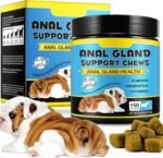 Anal Gland Soft Chew Treats with Pumpkin for Dogs，150 Count Digestive Enzymes, Probiotics Fiber Supplement for Dogs - Image 2