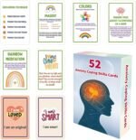 Anger Management Cards | 52-sheet Double-sided Mind Card Game - Leisure Toys for Stress Relief Brain Health Life Balance School Classroom Work Desktop Home Social Situations - Image 2