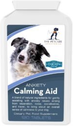 Anxiety Calming Aid For Dogs, With Taurine, Inositol, L-Theanine, Thiamine (Vitamin B1), 120 Tablets, Natural Human Grade Ingredients, Non-Drowsy, UK Manufactured - Image 2