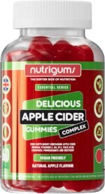 Apple Cider Vinegar Complex with Mother 1000mg Gummy | Vitamins C, B6, B12, Folic Acid and Chromium | Apple Flavour | 60 Vegan Gummies | Digestive Health, Energy and Metabolism Support by NUTRIGUMS® - Image 2