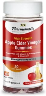 Apple Cider Vinegar Vegan Gummies - Enhanced with Vitamin C, Chromium & Pomegranate - 500mg ACV per Gummy - 60 Gummies - Natural Ingredients, Non-GMO, Gluten-Free & Gelatine-Free-Pharmanostix - Image 2