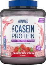 Applied Nutrition Casein Protein Powder - Micellar Casein Supplement, Slow Release Protein (1.8kg - 60 Servings) (Strawberry Cream) - Image 2