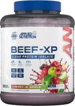 Applied Nutrition Clear Hydrolysed Beef Protein Isolate Powder, Fruit Juice Style, Dairy Free, Lactose Free, Zero Sugar, Low Fat, 1.8kg - 60 Servings (Cherry & Apple) - Image 2