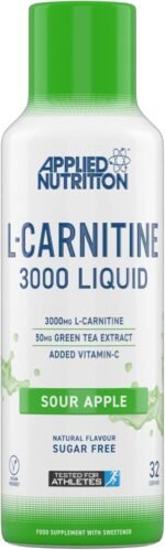 Applied Nutrition L Carnitine 3000 Liquid - L-Carnitine with Green Tea & Vitamin C, Boosts Energy & Weight Management, Vegan (480ml - 32 Servings) (Sour Apple) - Image 2