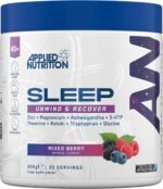 Applied Nutrition Sleep Support for Over 40s | Magnesium, Glycine, L-Theanine, 5-HTP & Adaptogens | Informed Sport – Mixed Berry (300g – 30 Servings) - Image 2