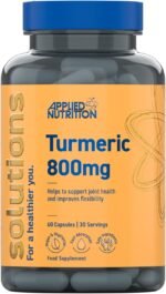 Applied Nutrition - Solutions - Turmeric and Black Pepper Capsules - 800mg Turmeric with 5% Curcuminoids & 95% Piperine, Enhanced Absorption, Halal, Supports Joint Health (60 Capsules – 30 Servings) - Image 2