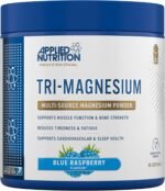 Applied Nutrition Tri-Magnesium Powder 3 in 1 - Magnesium Glycinate Supplements for Bone, Muscle, Nervous System Sleep Health - 300 mg per Serving (200g - 50 Servings) (Blue Raspberry) - Image 2