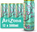 Arizona Green Iced Tea with Honey, Pack of 12 x 500ml Cans, Delicious Fruit Drink, No Artificial Colours or Preservatives - Image 2
