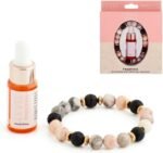 Aromatherapy Lava Bead Bracelet with Sandalwood & Jasmine Oil - Anxiety & Stress Thoughtful Gift - Aids Sleep - Happiness - Image 2