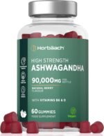 Ashwagandha Gummies 3000mg | High Strength with Vitamin B6 & D3 | 5% Withanolides | 60 Vegan Gummies | Natural Berry Flavour | Horbaach - Image 2