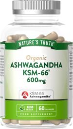 Ashwagandha KSM-66 600mg | High Strength Supplement with 5% Withanolides | 60 Vegan Capsules for Men & Women | Nature's Truth - Image 2