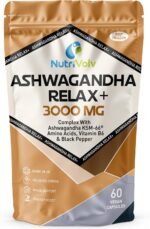 Ashwagandha KSM 66 Complex | 3000mg Enhanced with L-Theanine, L-Tryptophan, Vitamin B6 & Black Pepper | 2 Month Supply | 60 High Strength Capsules with 250mg Extract | UK Made | by NutriVolv - Image 2