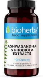 Ashwagandha Rhodiola Complex – 100 Capsules | Adaptogen Formula with B-Vitamins for Energy and Mental Performance by BIOHERBA - Image 2