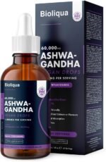 Ashwagandha Supplement Liquid Drops - High Strength of 60,000mg per 60ml Bottle at 4X Concentration - Vegan - 2 Month Supply of Premium Ashwagandha Extract - 60 Servings - Made in UK by Balance - Image 2
