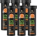 Auric Liver Detox Supplement 120 Tablets Orange Flavour Effervescent Fizzy Water with 10 Ayurvedic Herbs Drop, Dissolve, Fizz, Drink - Image 2