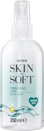 Avon Skin So Soft Dry Oil Spray 250ml, Locks in Moisture, Formulated with Jojoba Oil and Vitamin E, Quick Dry Formula, Cruelty Free - Image 2