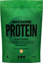 Awesome Supplements – Vegan Protein Powder – High Protein Plant-Based Powder – 21,6g Protein Per Serving – Low Calorie, Low Sugar – Pea Protein, Organic Protein (1 KG, Chocolate Salted Caramel) - Image 2