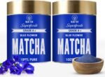 BLUE TEA - Blue Matcha Powder (100 gm) (Pack of 2) || HEALTHY SUPERFOOD || Ceremonial Grade - Dessert, Muffins - For Gift Eco Sustainable Tin Packaging (50gmx2) - Image 2