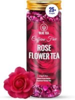 BLUE TEA - Rose Tea - 25 Grams | FARM PACKED | Grade A - Natural Sun Dried Rose Flower Petals | Caffeine Free Herbal Tea - Recycled Food Grade Pet Jar | - Image 2