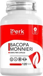 Bacopa Monnieri 500mg High Strength 120 Vegan Capsules Brahmi Extract Manufactured in ISO Lisenced Facilities Non - GMO, Dairy Free, Allergen Free & Gluten Free - Image 2