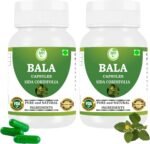 Bala (SIDA cordifolia) Capsule | Pack of 60 x 500 MG. Vegetarian Capsules | Natural Herbal Supplement | GMP Certified | Gluten Free (Pack of 2) - Image 2