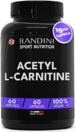 Bandini® Acetyl L-CARNITINE 1000mg per Serving | 60 Vegan Capsules (2 Months Supply) | High Strength ALCAR | L Carnitine Tartrate Natural Energiser | Improves Sports Performance & Metabolism | Non-GMO - Image 2