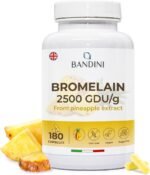 Bandini® Bromelain 180 Capsules 1000mg | 2500GDU High Strength Digestive Enzyme Supplement | 180 Vegan Capsules - Image 2