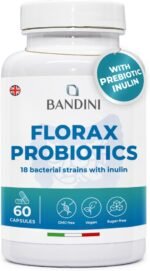 Bandini® FLORAX PROBIOTICS | 2-Month Supply | 18 Bacterial Strains - 20 Billion CFU | Multi-Strain Probiotic Formulation for Digestive System - Gut Friendly | 60 Vegan Capsules for Women & Men - Image 2