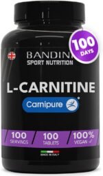 Bandini® L-CARNITINE Carnipure® | 100 Vegan Tablets 100 Days | High Strength L Carnitine Tartrate Supplement | Reduces Tiredness & Fatigue | Energy & Metabolism Support | Pre-Workout Formula 1000mg - Image 2