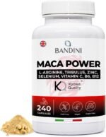Bandini® MACA Power 240 Vegan Capsules, High Strength Black Maca + Arginine Kyowa® + Tribulus + Vitamin C + Zinc + B6 + B12 + Selenium - Physical & Mental Tiredness, Pre Workout, Energy, Non-GMO - Image 2
