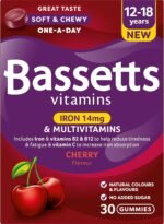 Bassetts Vitamins 12-18 Years Iron 14mg & Multivitamins Cherry Flavour 30 Gummies - Image 2
