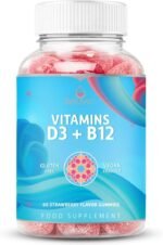 BeLive Vitamin D3 Gummies with B12 Vitamins - 60 Ct I Vegan Immune Support Gummies with Vitamin B12 & D3, Provides Enhanced Bone & Muscle Strength, Hearth Health and Energy - Strawberry Flavour - Image 2