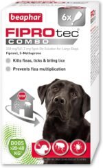 Beaphar - FIPROtec® COMBO for Large Dogs (20-40kg) - 6 pipettes - Kills Fleas, Flea Eggs, Flea Larvae & Ticks - Stops Fleas Multiplying on Pet and in Home - Vet Strength Dog Flea Treatment - Image 2