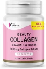 Beauty Collagen Tablets (Plus Biotin) - 60 Tablets - Two Month Supply - Daily Supplement - for Healthy Hair, Skin & Nails - High Strength - Collagen Supplements for Women - Image 2