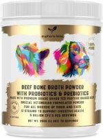Beef Bone Broth Probiotic & Prebiotic | For Dogs & Cats with Sensitive Digestion | Gut Health, Hip & Joint, All Ages & Breeds | High in Type II Collagen, Fibre & Essential Minerals | 70 Servings 350g - Image 2