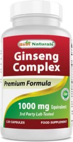Best Naturals Ginseng Complex 1000 mg 120 Capsules (120 Count (Pack of 1)) - Image 2
