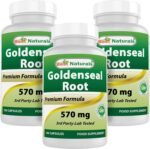 Best Naturals Goldenseal Root 570 mg 100 Capsules (100 Count (Pack of 3)) - Image 2