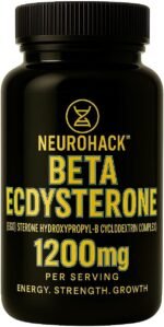 Beta Ecdysterone Supplement 1200mg | 98% Maximum Purity Ecdysterone for Lean Muscle Growth, Strength & Performance | Natural Anabolic Muscle Builder | Vegan | 60 Capsules – 30 Day Supply - Image 2