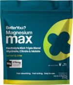 BetterYou Magnesium Glycinate, Citrate & Malate Supplement | Magnesium Max Powder - Lemon & Lime Flavoured, 3-in-1 Powder 375mg Elemental Absorbtion, Fast Absorbing, Fast Acting & Easy to Use - Image 2