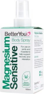 BetterYou Magnesium Sensitive Body Spray, Pure, Clean and Natural Source of Chlorides, Spray, Vegan & Palm-Oil Free, 100 ml (600 Sprays) - Image 2