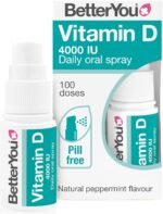 BetterYou Vitamin D3 4000 IU Oral Spray, Fast Acting High Strength Vitamin D3 Supplement, 3-Month Supply, Natural Peppermint Flavour, Made in The UK - Image 2