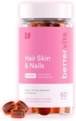 Bettervits Hair, Skin and Nails Vitamins | Hair Growth Vitamins A, B6, C, D, E with Zinc & Selenium| Biotin Gummies for Women - Nails Strengthen and Glowing Skin | 60 Vitamin Gummies - Image 2